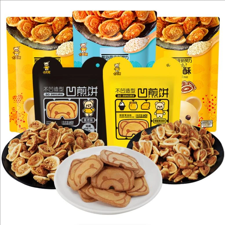 【直播专享】卡宾熊凹煎饼猫耳酥经典零食组合