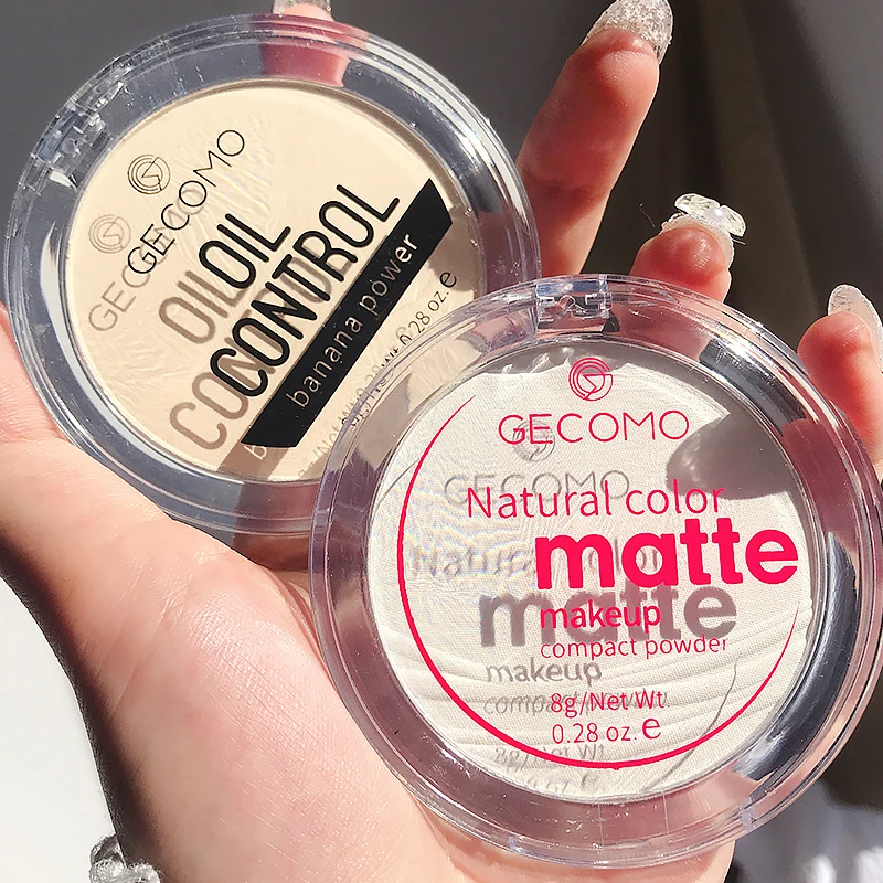 买一送一格蒙香蕉粉饼控油定妆持久半透明干粉蜜粉防水定妆粉学生