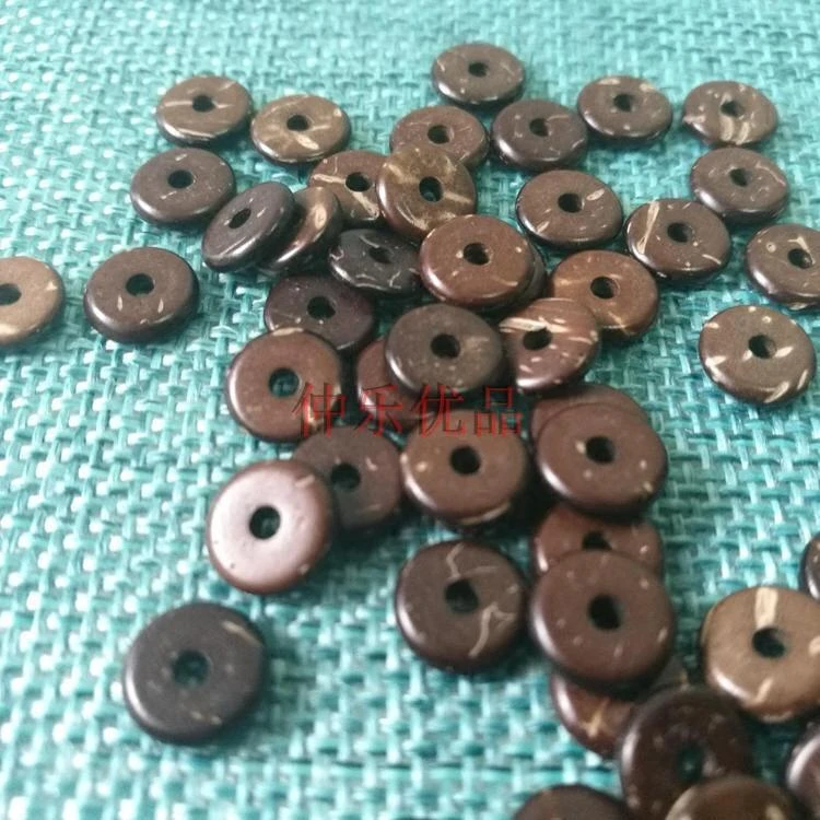 天然椰壳隔片椰子垫片手串隔珠佛珠文玩星月金刚菩提配饰配件隔珠