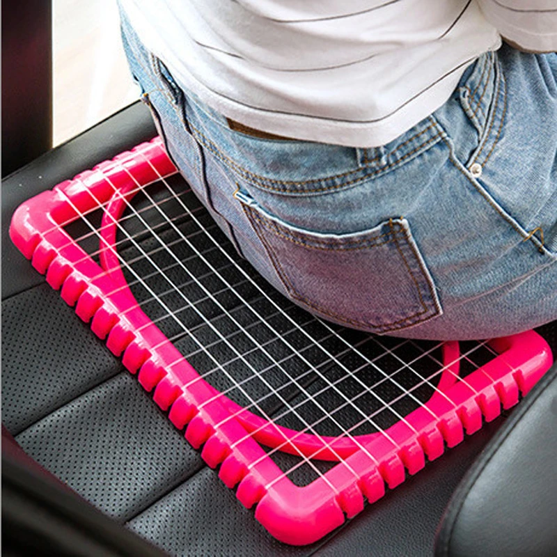 夏天坐垫透气服装厂员工座垫塑料网格椅垫学生凳子凉垫夏季屁股垫