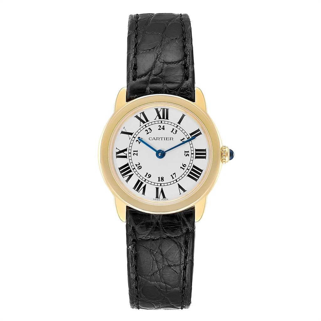 99新 Cartier/卡地亚 单表/伦敦/18k黄金/石英/女表W6700355腕表