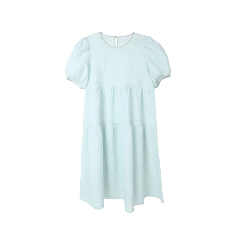 BSIEE本涩肌理A字连衣裙夏季新品娃娃风可爱减龄女裙子