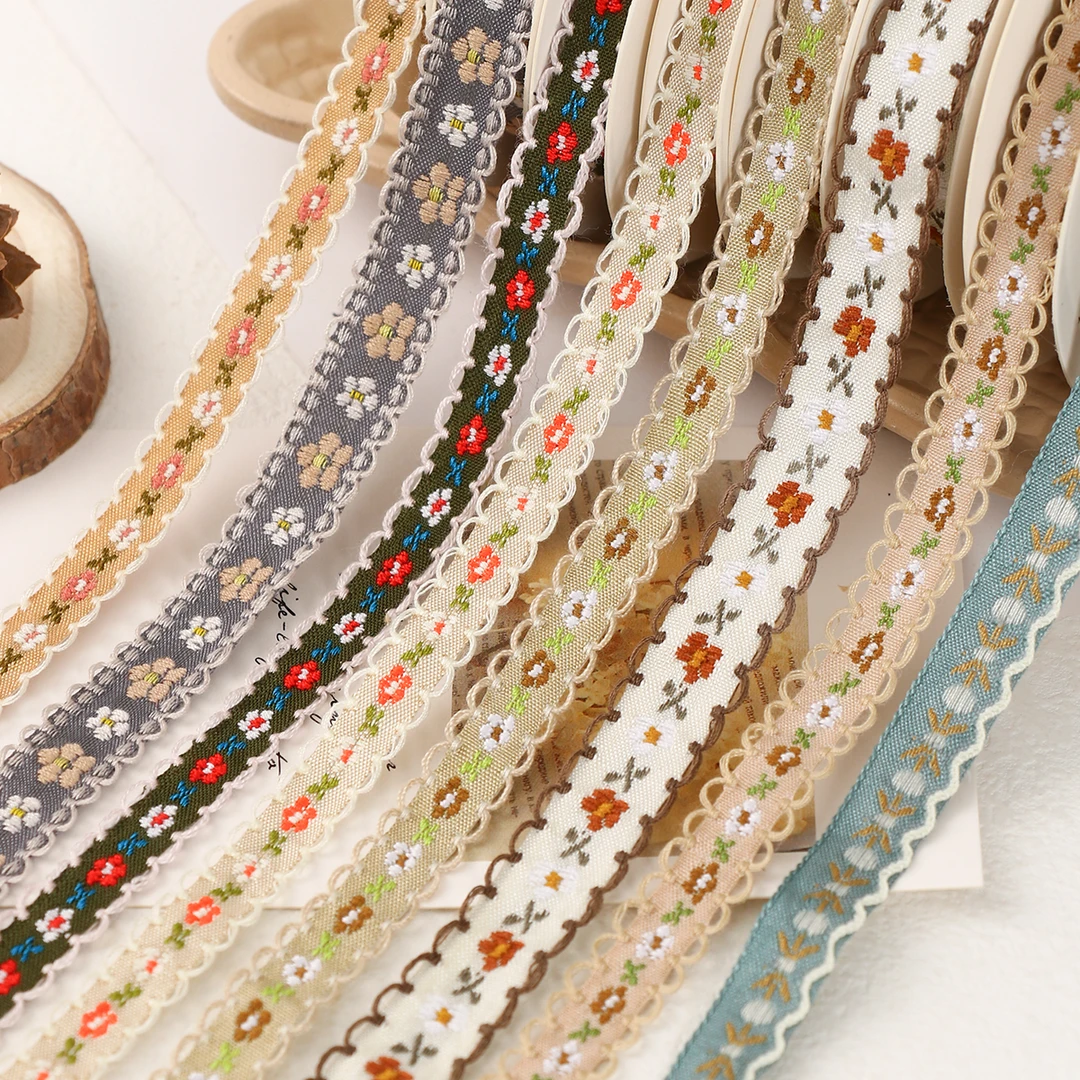 小碎花风格手工装饰花边丝带礼物蝴蝶结织带田园精致复古款式diy