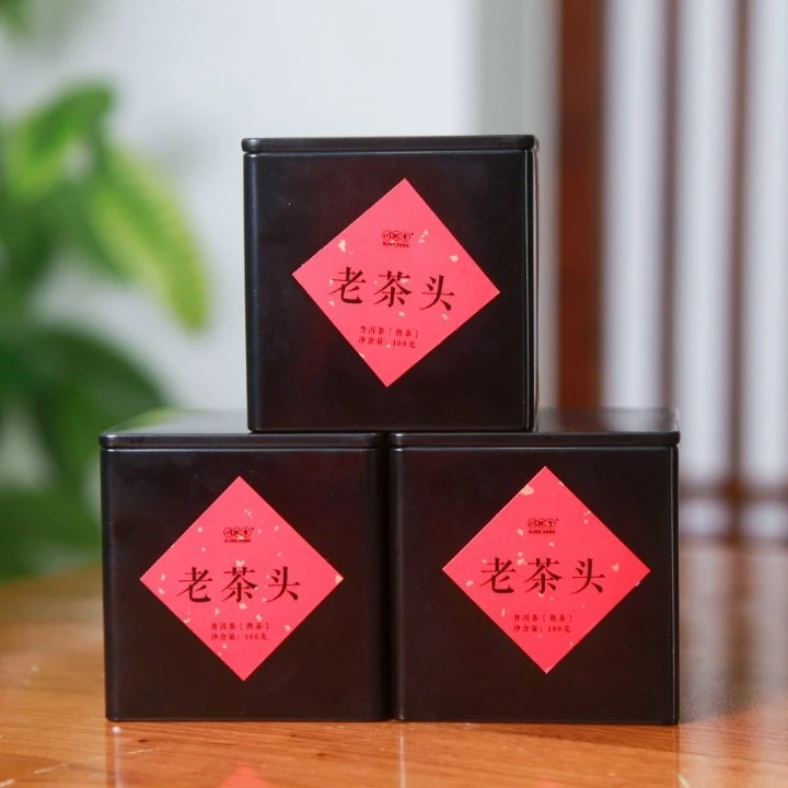 冰韵伍山 2018年古树老茶头  100g 熟茶