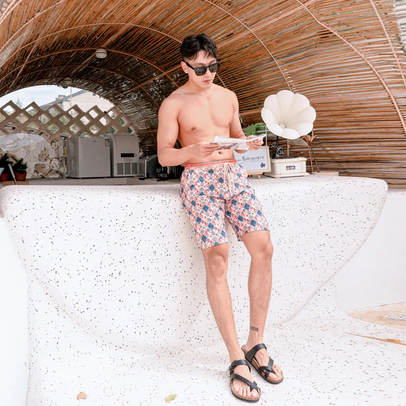 【纸片人】男士情侣沙滩裤 搭配女士裙子大码情侣款QHZ21829