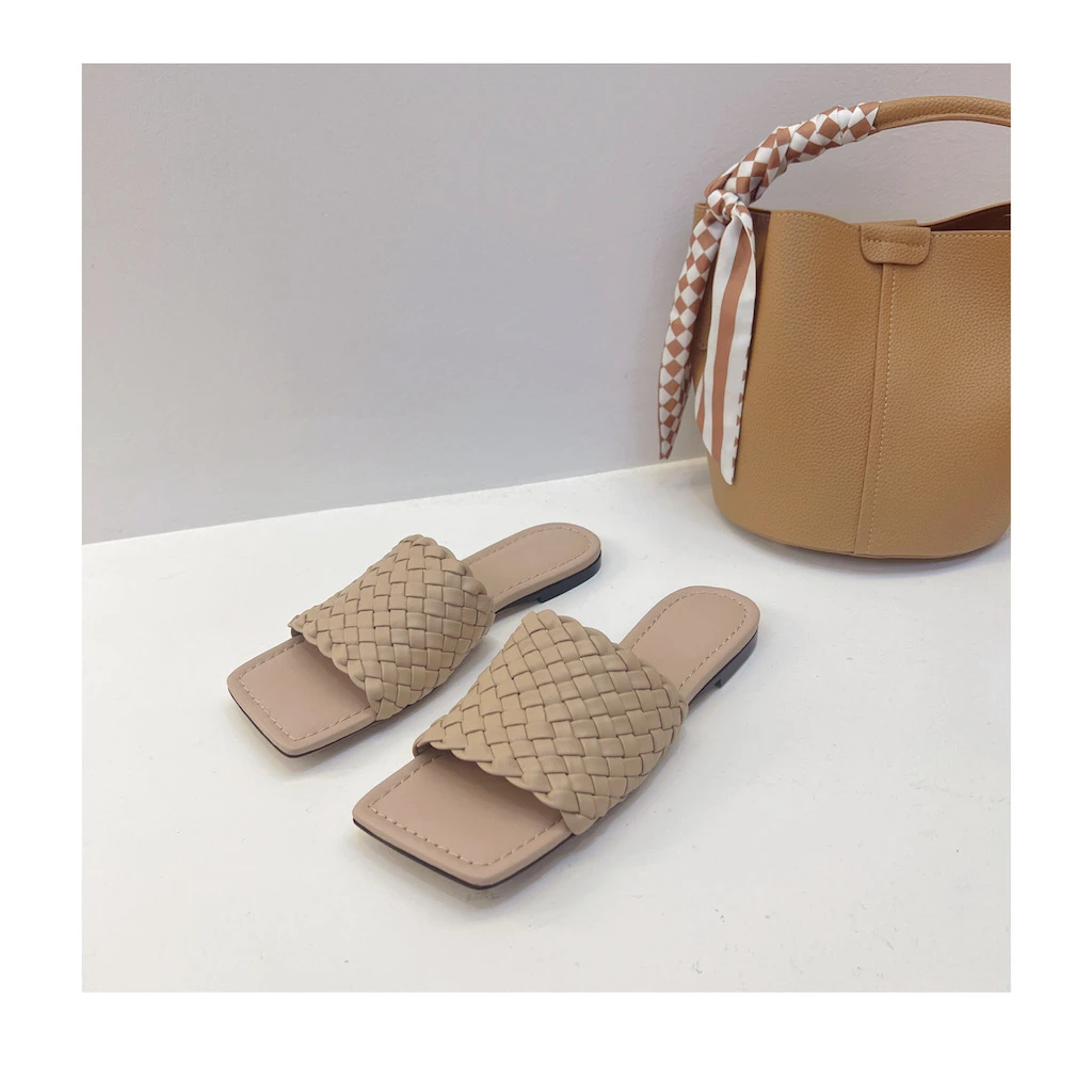 AJ-EVSB家复古编织拖鞋