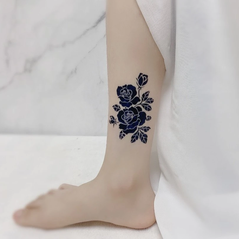 【草本贴纸-玫瑰花GZX-098款】防水，自然，耐磨，简单，好看，实拍