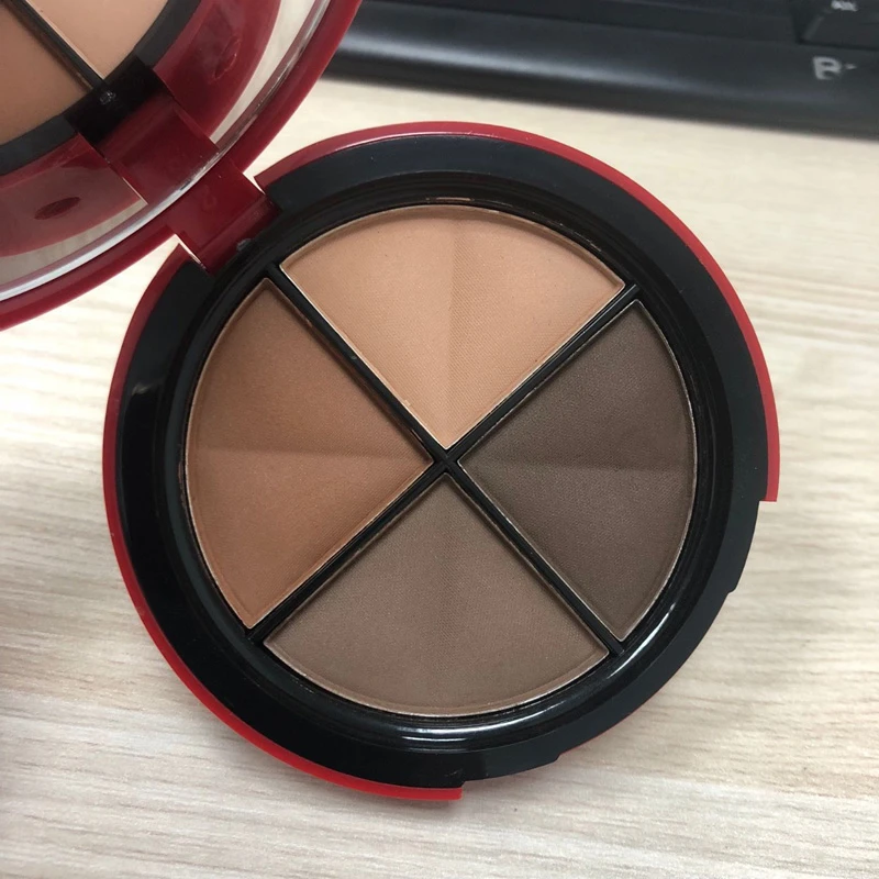 DUOYA/哆雅哑光眼影大地色四色眼影盘裸色红棕色初学者正品持久