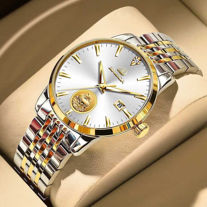 宾卡达binkada2022年镂空男士全自动机械表-8905麒麟