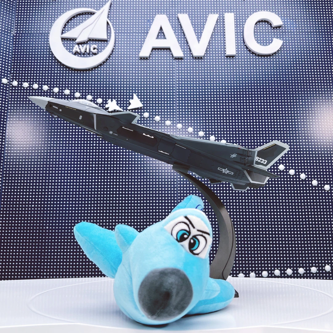 航空工业正版：Q版战机公仔—歼10毛绒玩偶