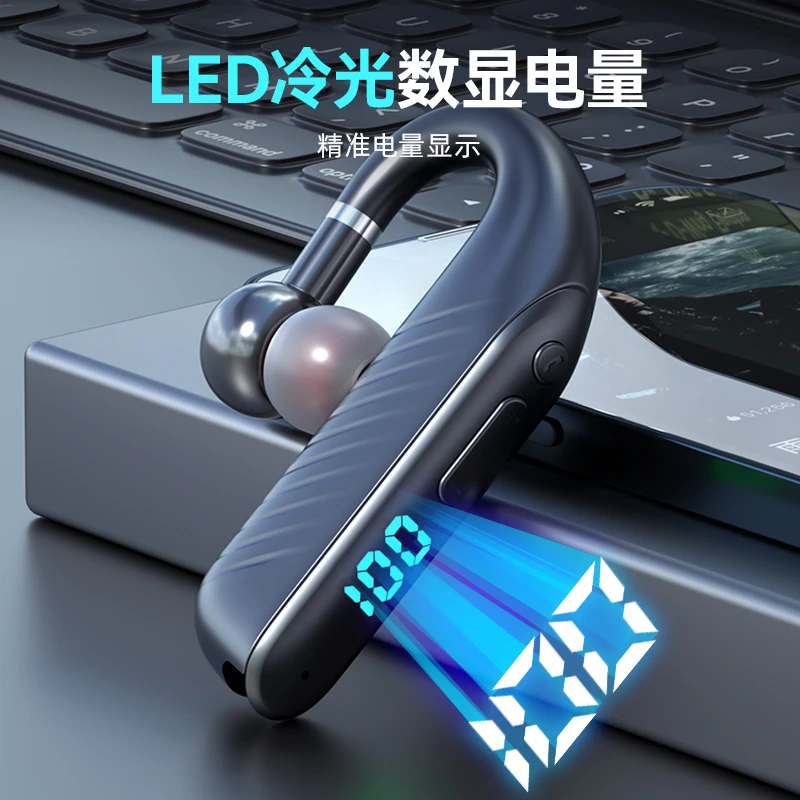M6+仓无线蓝牙耳机挂耳式超长待机开车运动苹果华为vivoOPPO通用