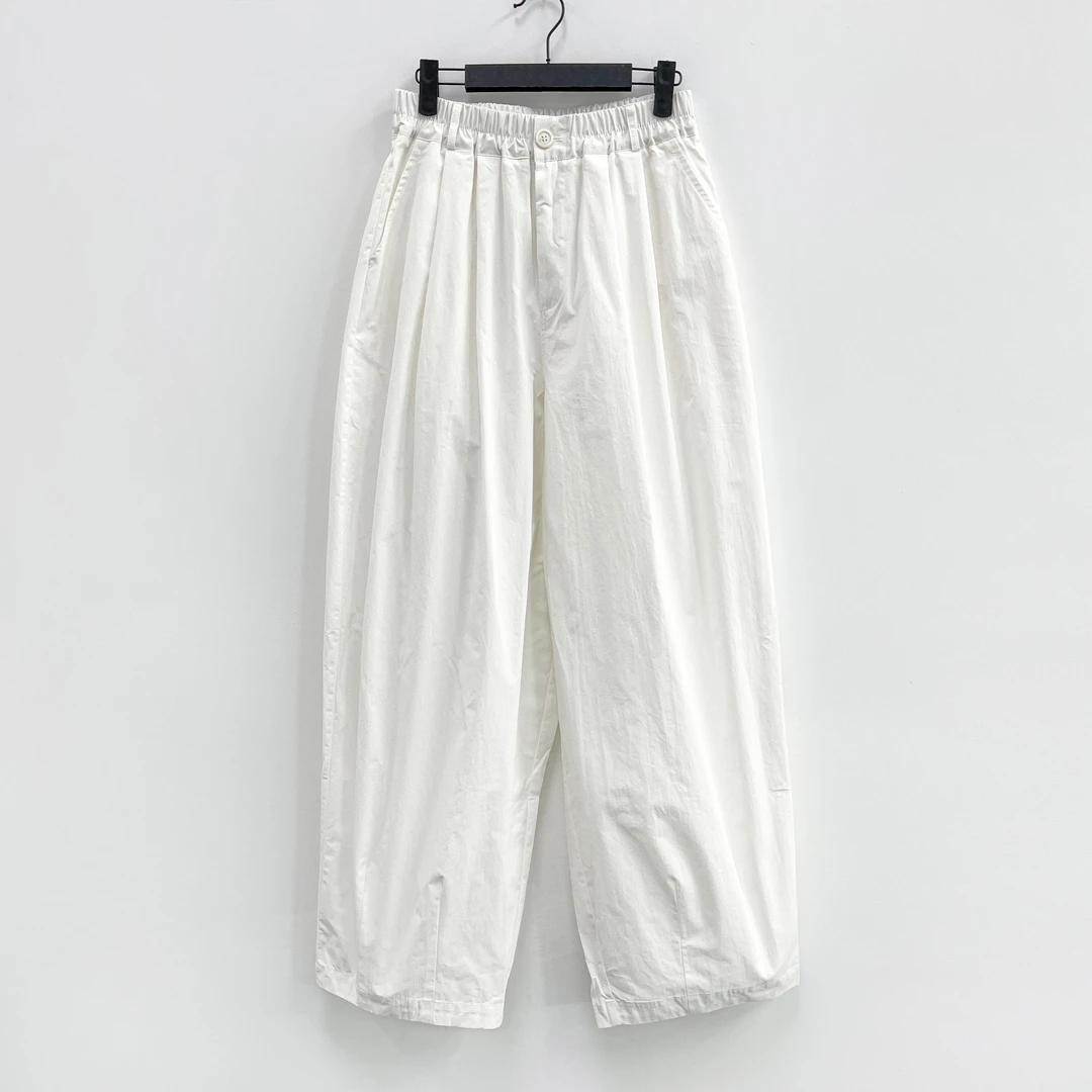 Q“夏日白裤子”松紧腰宽松显瘦阔腿休闲裤 XIAOP-KZ803