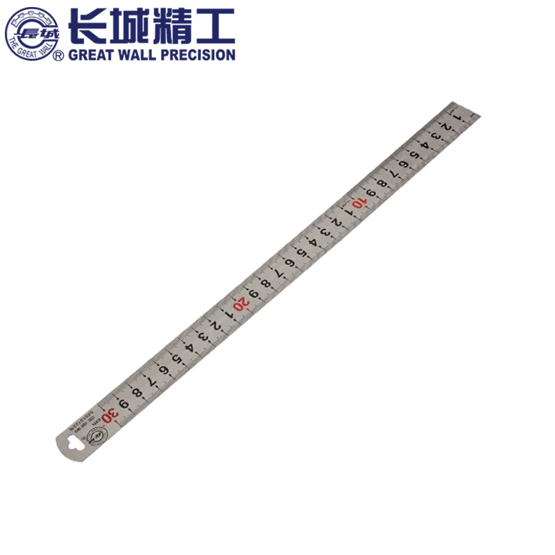 长城精工 钢直尺不锈钢钢板尺15厘米30/60/1米