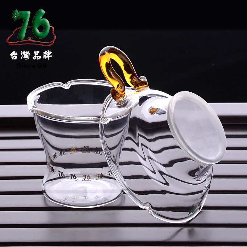 76台湾玻璃茶漏茶滤创意茶叶过滤网泡茶器茶隔漏斗茶具配件滤茶器