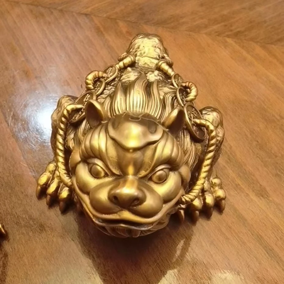 卡斯特兰黄铜吸财金蟾摆件