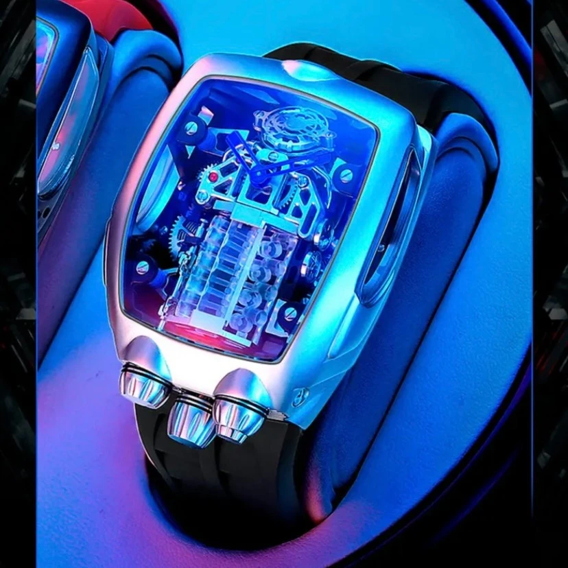 彤升/引擎超跑系列全自动多功能机械腕表男士潮流炫酷高档-ts101