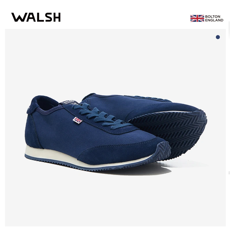 Norman Walsh GYM系列 低帮帆布鞋男慢跑鞋新款蓝色男鞋休闲舒适