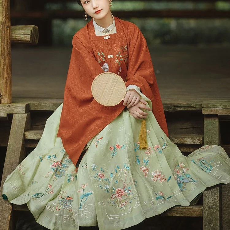 瞳莞汉服*绣花马面裙*十二发神 分码夏季