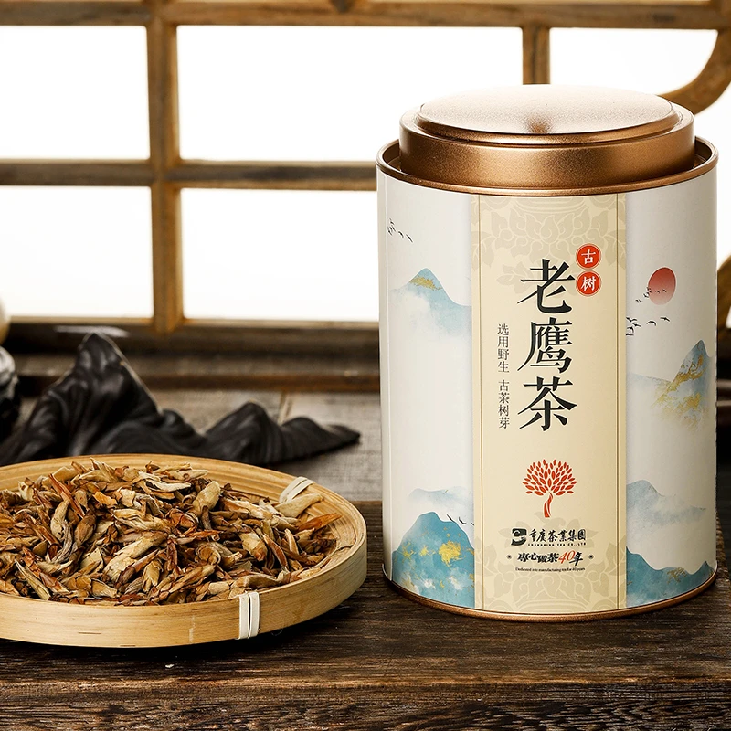古树老鹰茶正宗深山野树原生老荫茶芽头清凉茶四川特产罐装80g