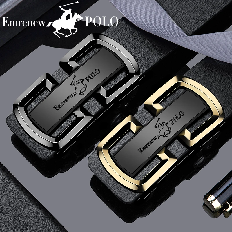 男士商务休闲百搭真皮腰带无牙自动扣青中年高档时尚品质皮带