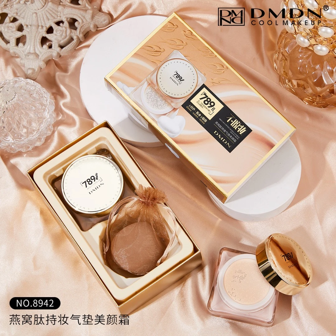 DMDN789不沾口罩粉底气垫霜不脱妆持妆美颜霜遮瑕提亮肤色控油