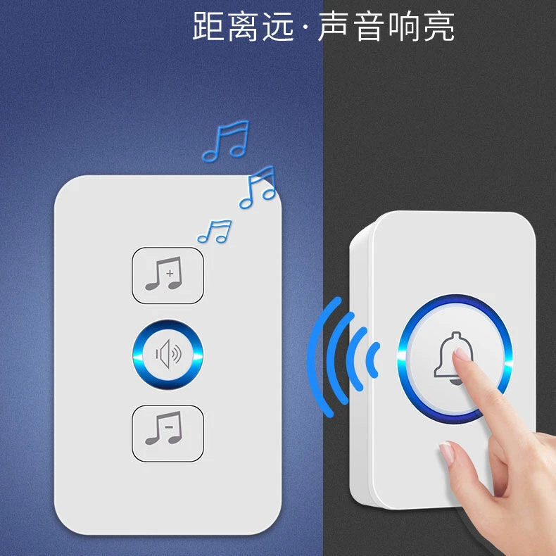 【无线家用门铃】电子遥控门铃  床头呼叫器 免布线儿童老人方便