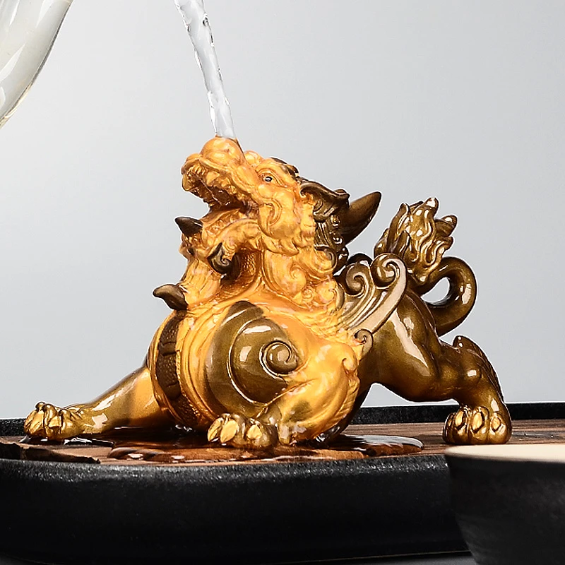 貔貅茶宠可养变色茶道摆件茶盘茶桌精品茶具配件摆设饰品茶台茶玩