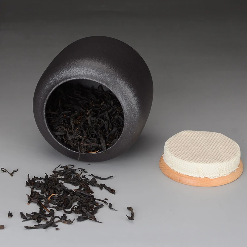 陶瓷密封茶叶罐随身便携储存小号茶罐子家用防潮普洱茶空盒包装盒