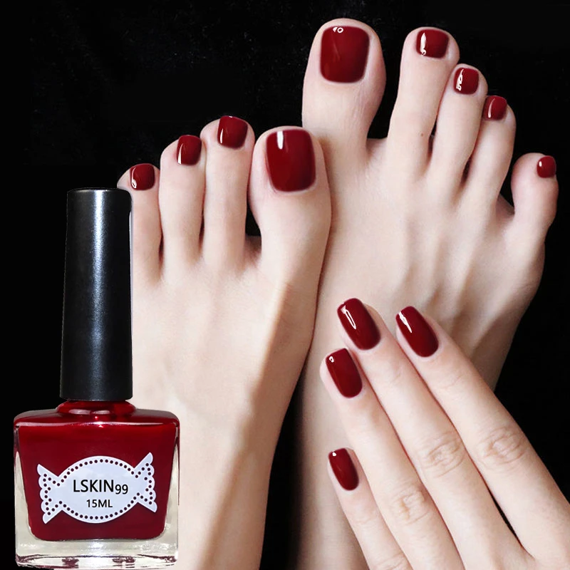 戈斯曼【3瓶套装】指甲油车厘子酒红显白免烤快干防水持久不可撕