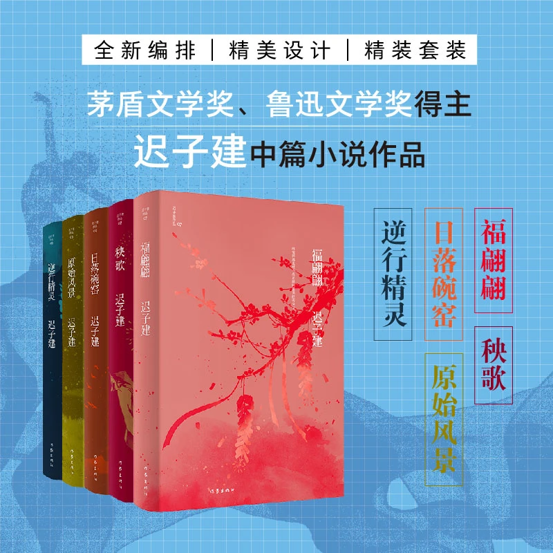 迟子建作品自选集（福翩翩+秧歌+日落碗窑+原始风景+逆行精灵）
