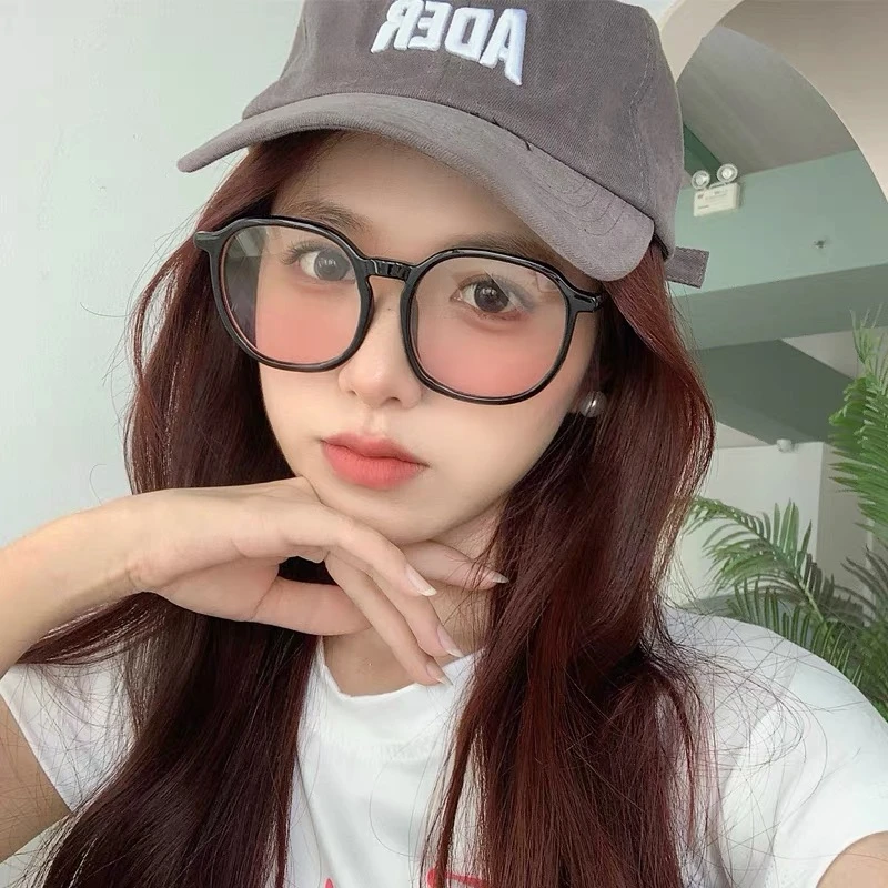 【粉丝专享】Anantara F06大框腮红眼镜女素颜神器渐变粉镜片