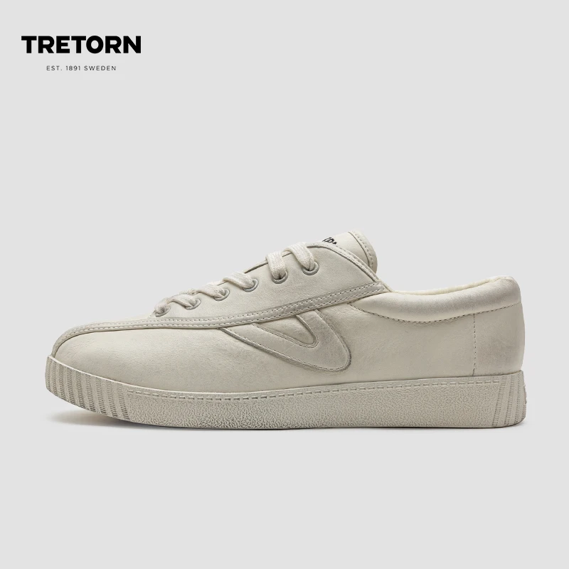 TRETORN板鞋NyliteO Vintage男女复古做旧小众白鞋透气舒适瑞典