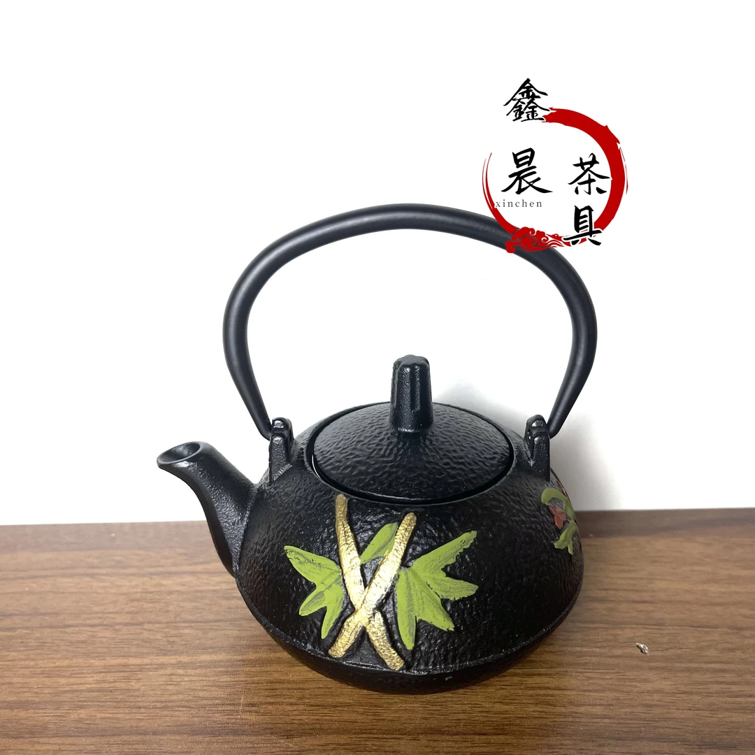【梅兰竹300ml】围炉泡茶壶家用复古铸铁壶茶艺茶具功夫茶壶生铁