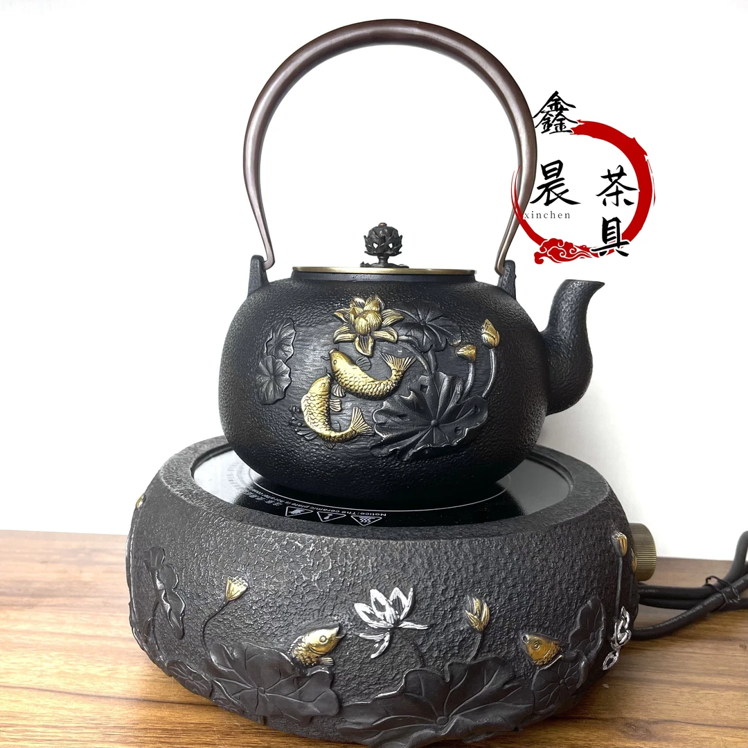 【连年有鱼套装1.2L】手工壶 煮茶壶  高端茶具