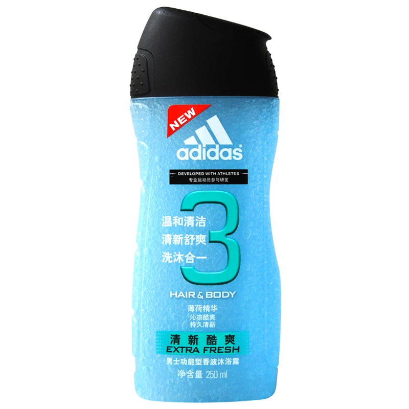 【核心款】阿迪达斯男士清新酷爽洗沐合一沐浴250ml
