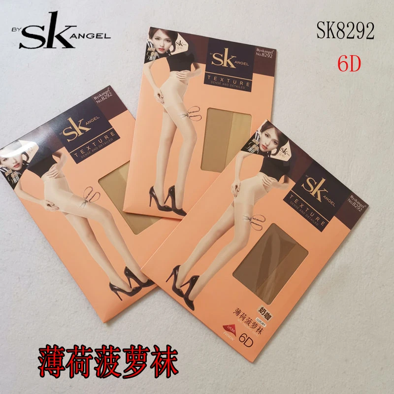 SK8292薄款锦纶连裤袜薄荷菠萝袜6D夏季袜氨纶任意剪防勾丝连裤袜