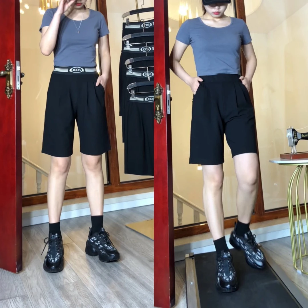 森衣惠新款薄款冰凉五分裤，垂感好，夏季五分短裤宽松显瘦时尚