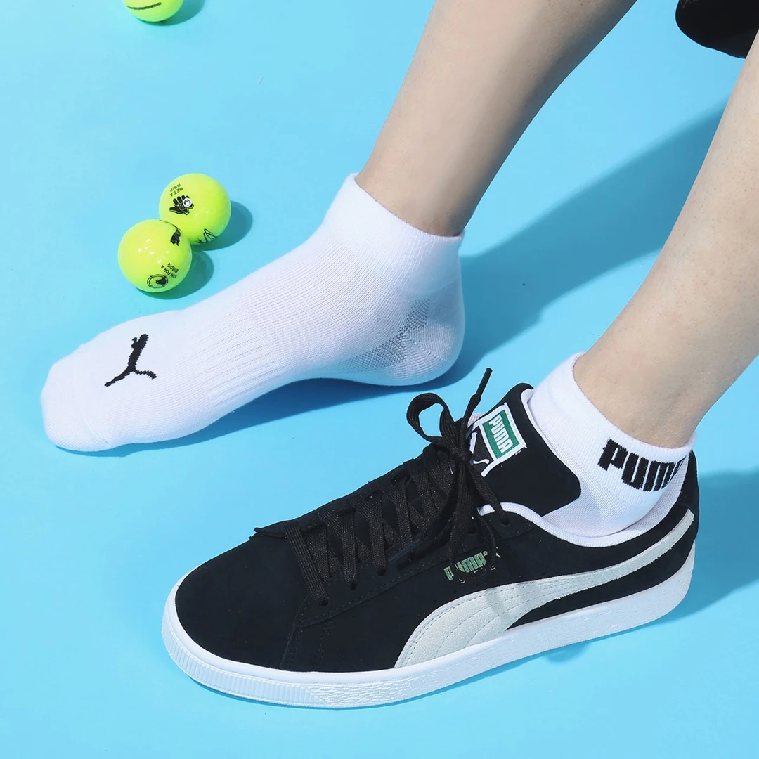 PUMA/彪马3双装袜子女士常规四季款透气吸汗运动休闲短袜跑步低帮