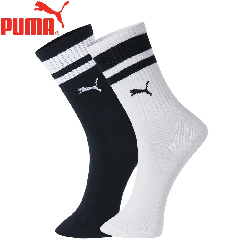 PUMA/彪马1双装高筒袜女士四季常规运动休闲袜长筒长袜跑步吸汗