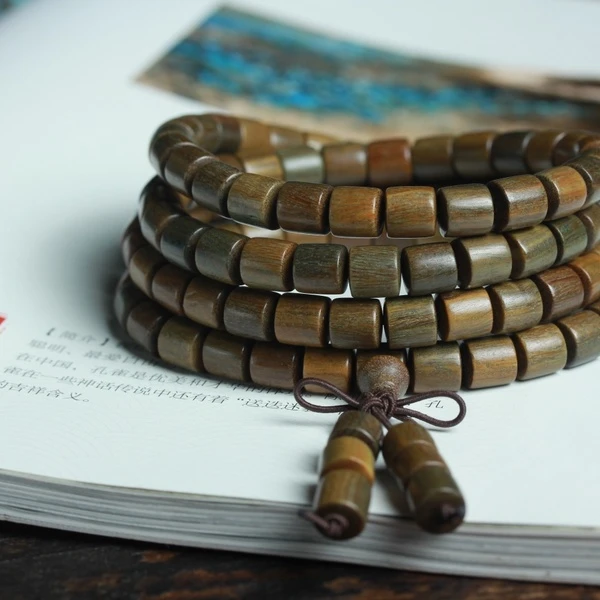 绿檀桶珠0.8*108粒精品手工小孔无瑕疵