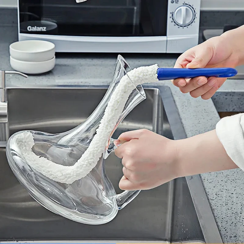 【俞文】醒酒器清洁刷杯刷高脚杯壶清洁刷可弯曲清洗长柄刷