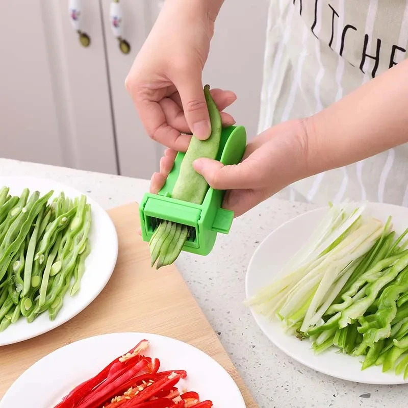 【俞文】豆角切丝神器家用多功能切菜器四季豆荷兰豆油豆角