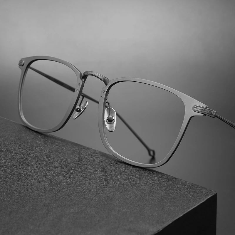88009眼镜框镜架男钛架超轻款可配镜片近视黑框蓝光手工男款