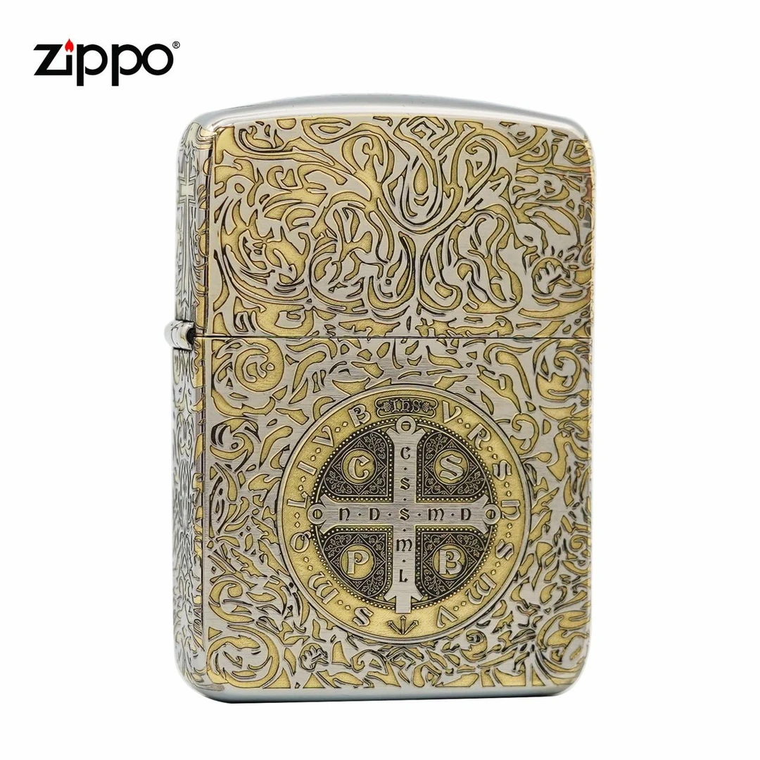 ZIPPO/之宝打火机/1941-金冰双色-康斯坦丁-精雕-个性 花纹DYJ1