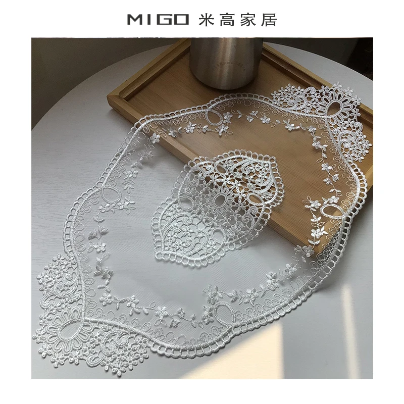 【米高家居】蕾丝花边餐垫茶几花瓶杯垫餐边柜装饰沙发垫复古桌垫