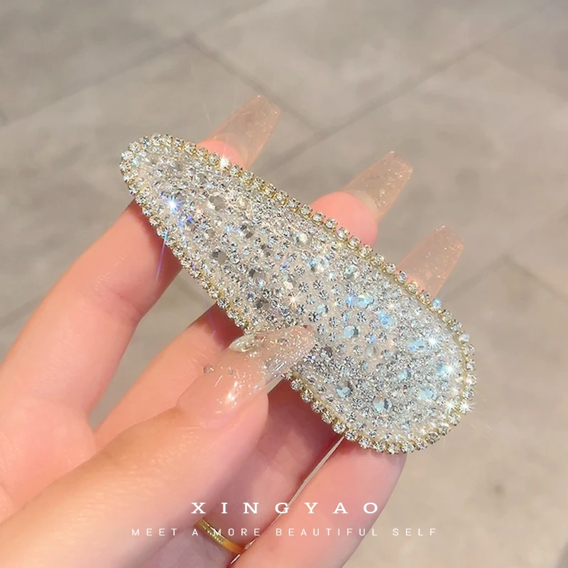 合金发饰 XYAO  F203爆闪水滴掰掰夹发夹发饰