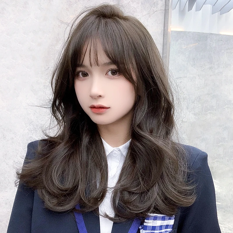 假发女长卷发蓬松全头套式长卷发时尚仿真人发丝中长减龄可爱百搭