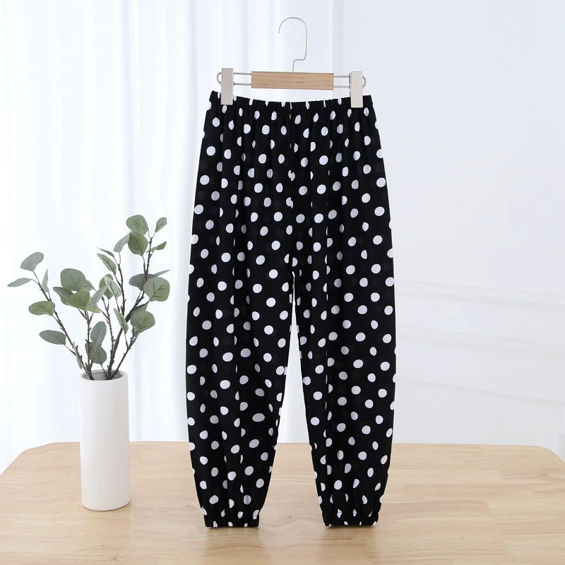 2022男女童新款绵绸家居裤 可外穿 可居家长裤灯笼裤