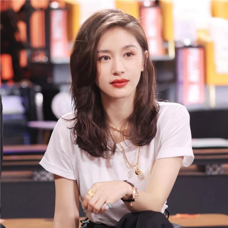 王子文明星同款时尚2025夏圆领短袖T恤女白色女士100%纯棉t恤女