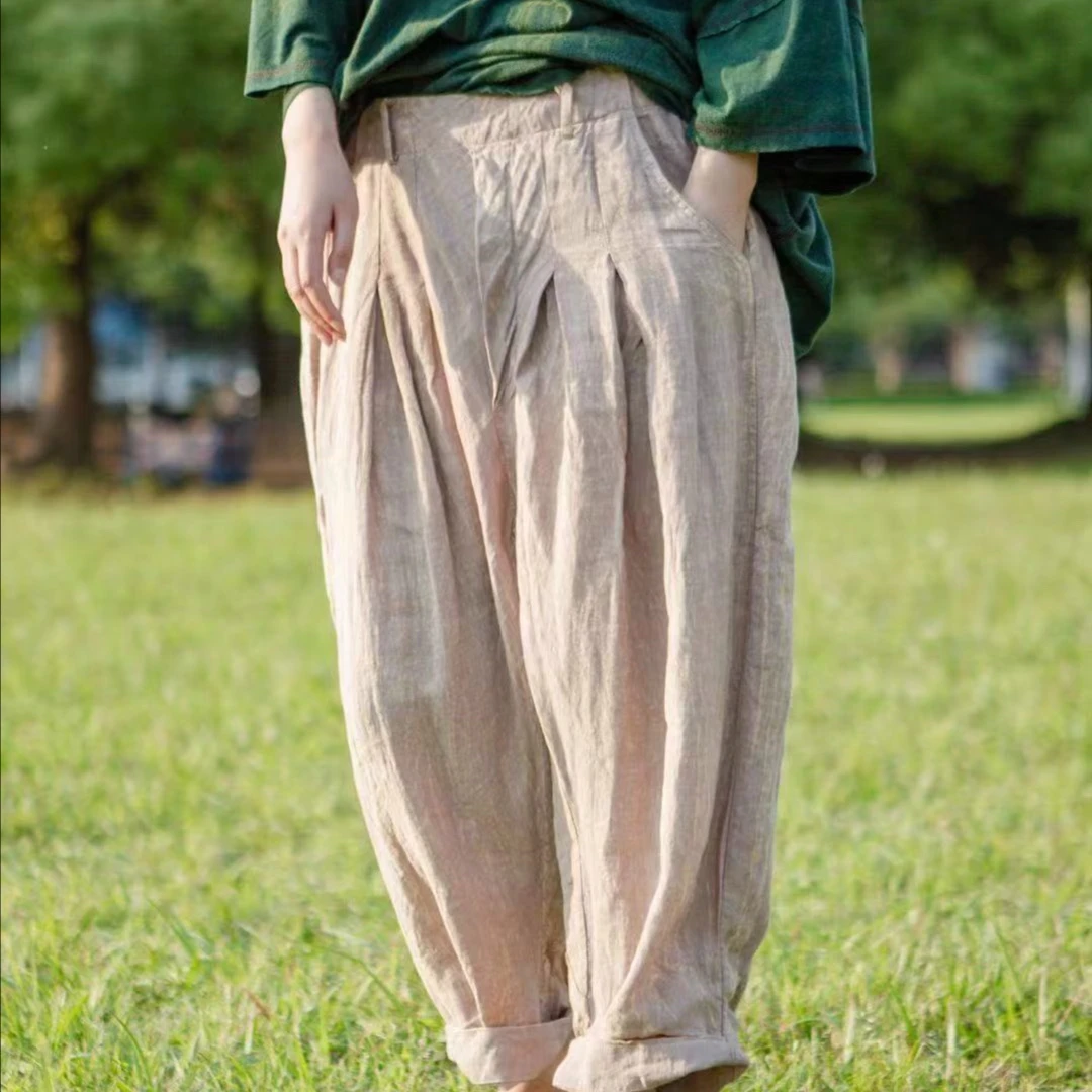 苍沐家。 麻衣者    亚麻裤821